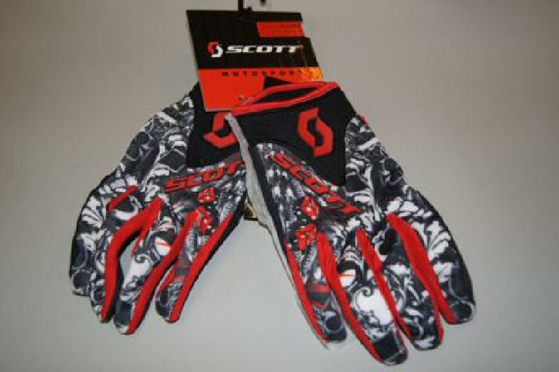 Scott Glove 250 Gambler 11 Black/White M