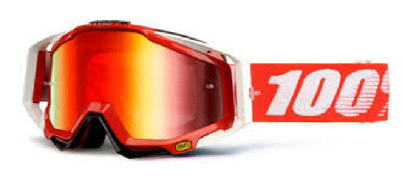 100% Racecraft Fire Red, Red Lence