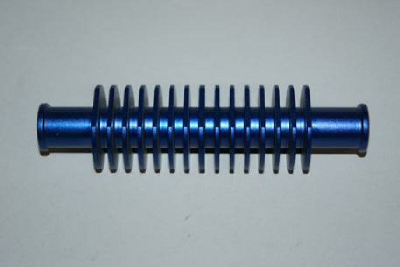 Kühlerrohr mit Rippen, 80cc, blau