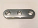 KLS exhaust bracket, front/rear, silver