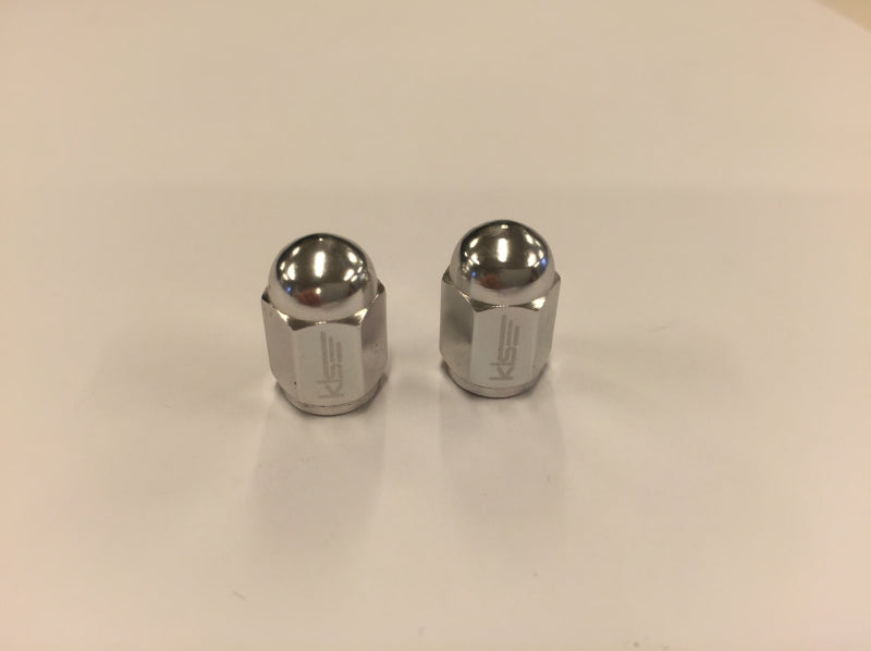 KLS Ventilkappen-Set, 2 Stk., silber