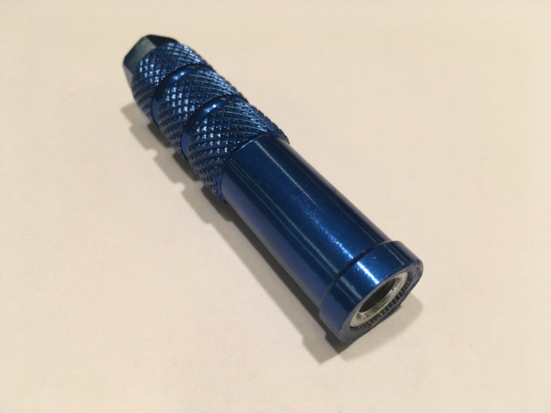 Chain adjuster, 13mm spanner, blue, steel thread