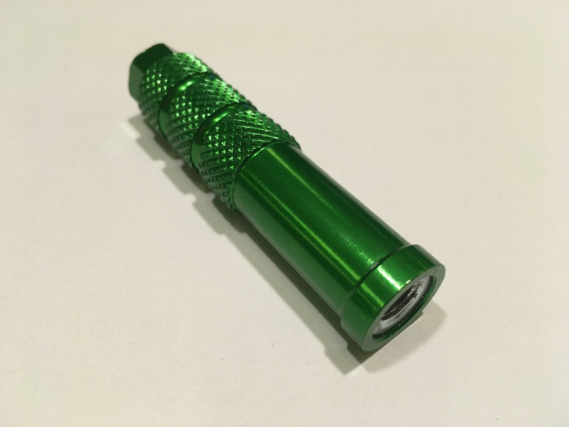 Napinacz łańcucha, klucz 13mm, zielony, gwint stalowy