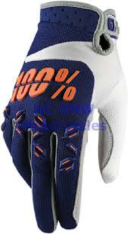 100% Airmatic Glove Small Navy/Orange