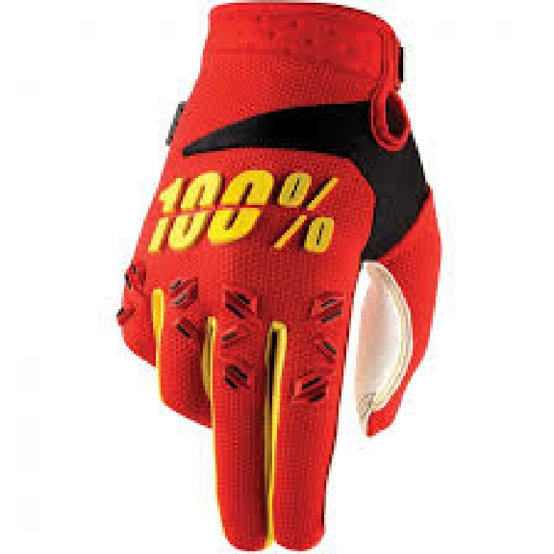 100% Airmatic Glove Large Red/Yellow