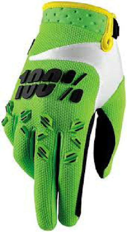 100% Armatic Glove Medium Lime Green