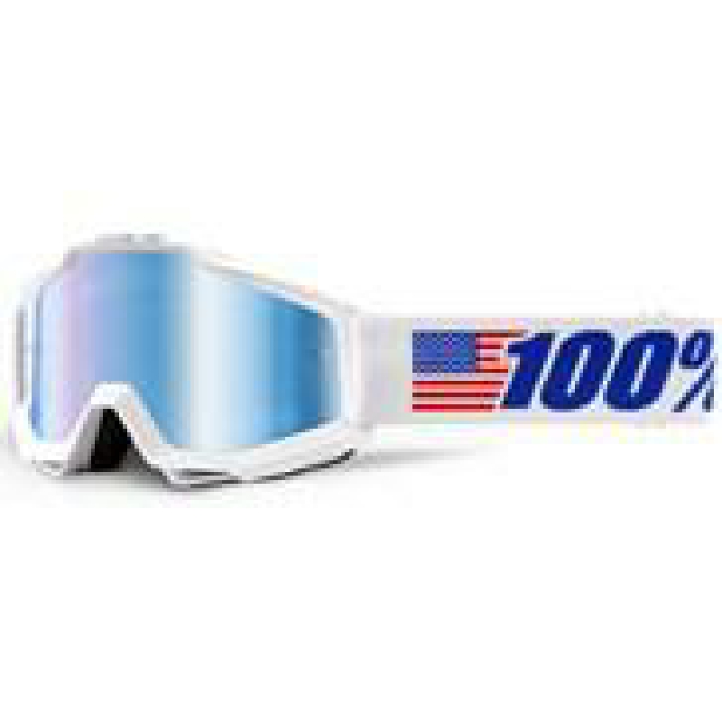 100% Accuri Goggle Mirror Lens Hvid/blå